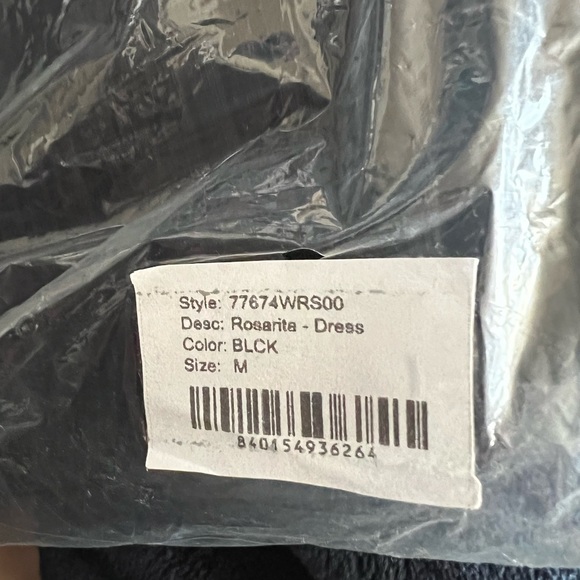 Anthropologie n:PHILANTHROPY Rosarita Dress Ribbed Size Medium Black $158 New - Picture 4 of 4